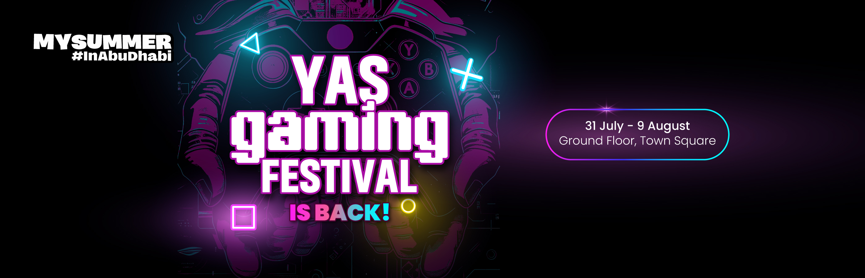Yas Gaming Festival On-site Banner